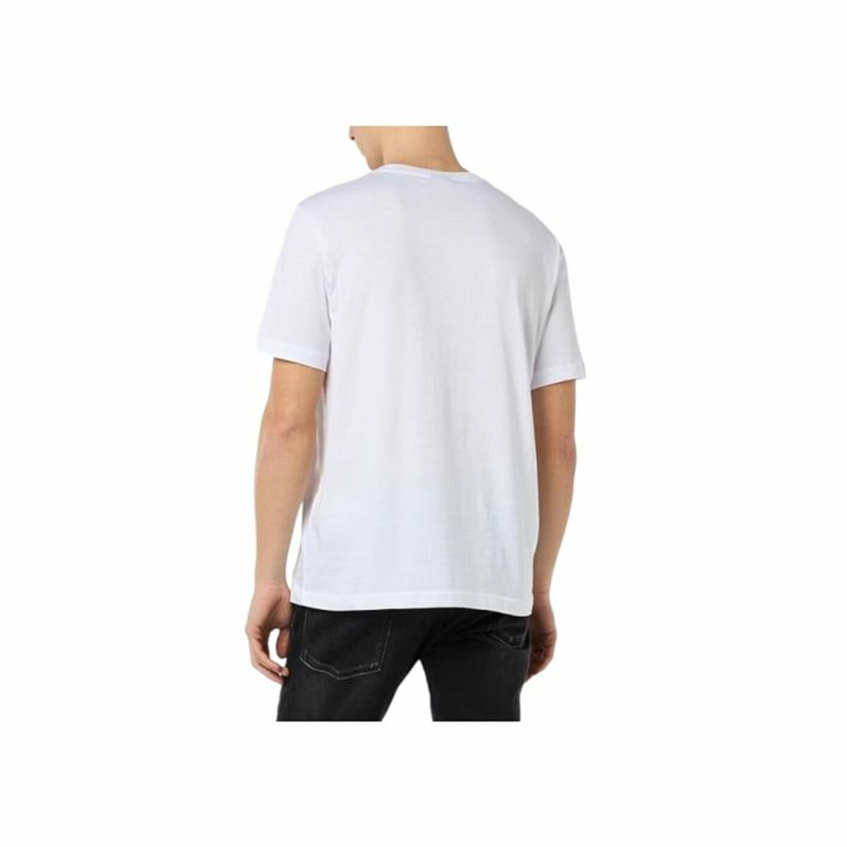 Maglia a Maniche Corte Uomo Champion Crewneck Bianco